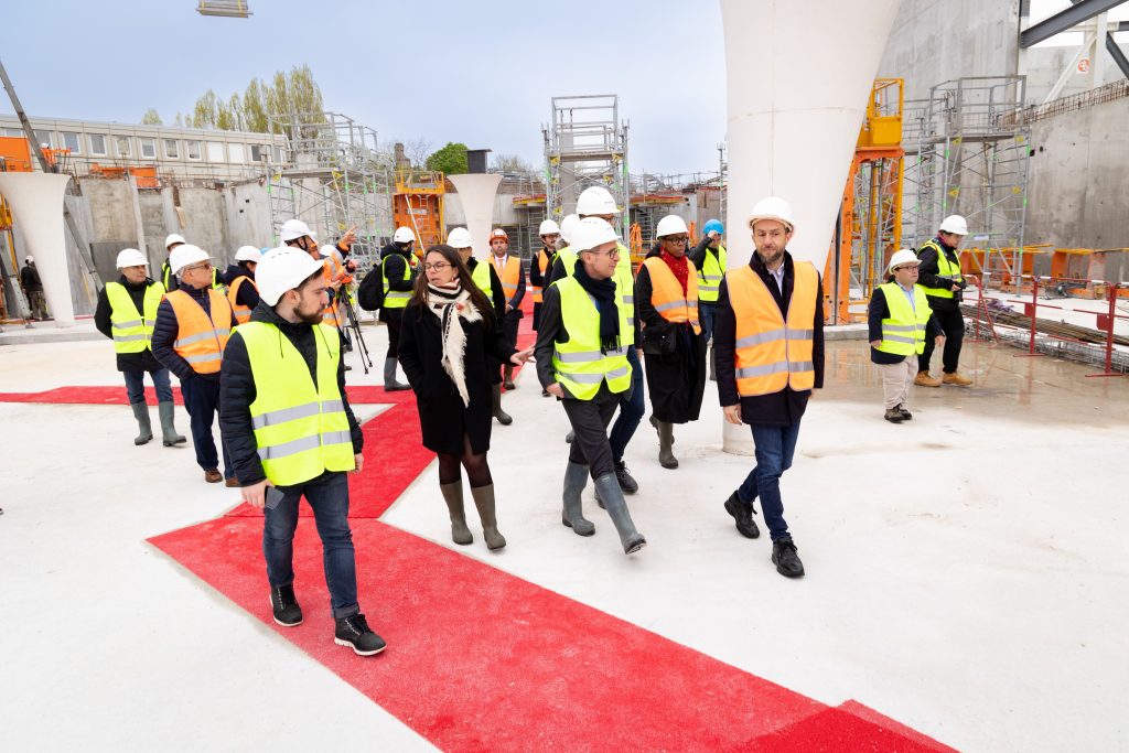 Visite d’avancée du chantier du PRISME, à l’occasion des J-500 des Jeux Paralympiques