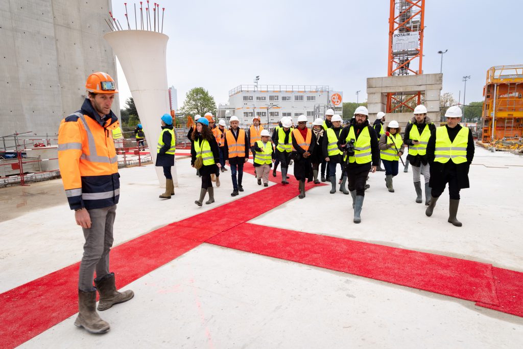 Visite d’avancée du chantier du PRISME, à l’occasion des J-500 des Jeux Paralympiques