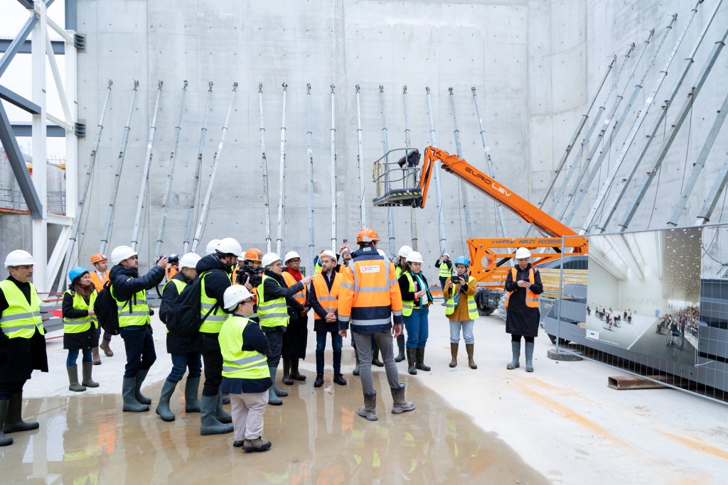 Visite d’avancée du chantier du PRISME, à l’occasion des J-500 des Jeux Paralympiques