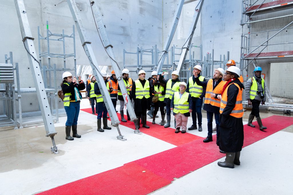 Visite d’avancée du chantier du PRISME, à l’occasion des J-500 des Jeux Paralympiques