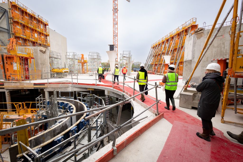 Visite d’avancée du chantier du PRISME, à l’occasion des J-500 des Jeux Paralympiques