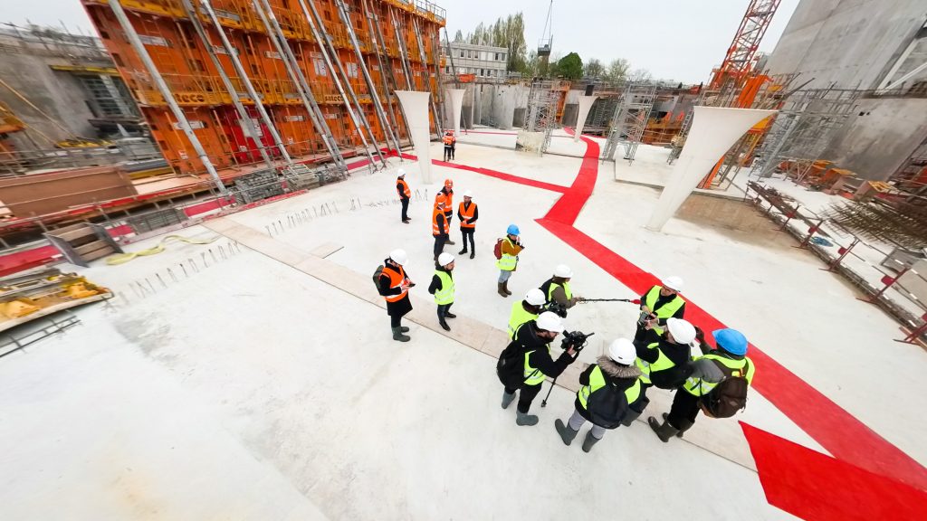 Visite d’avancée du chantier du PRISME, à l’occasion des J-500 des Jeux Paralympiques